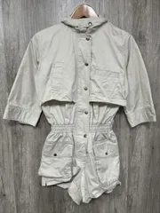 JUEMI ジュエミ 希少 ミリタリーロンパース オールインワン sizeF/ライトグレー ■◇ レディース