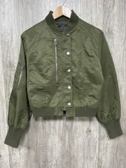 EMODA エモダ MA-1 ブルゾン ショート丈 ミリタリー ナイロン ジャケット sizeF/カーキ ◆■ レディース