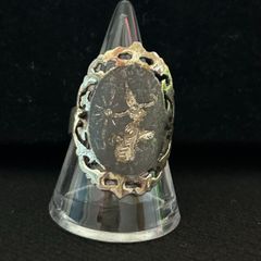 ビンテージ シルバーリング AMEARCO 刻印 東南アジア舞踊モチーフ / Vintage Sterling Silver Ring AMEARCO Asian Dancer Design 1210003