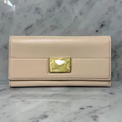 新品 未使用 ANTEPRIMA アンテプリマ 本革 レザー ストーン ベージュ ロゴ 長財布 二つ折り