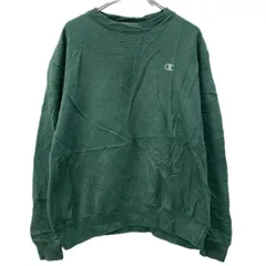 Champion ロゴスウェット トレーナー L グリーン チャンピオン プルオーバー 刺繍ワンポイント 無地スウェット スウェット 秋物 a712-5813