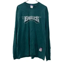 NFL Reebok 長袖 プリントTシャツ L ダークグリーン リーボック エヌエフエル プルオーバー ビッグプリント プリント ロンT 春物 a712-5820のサムネイル