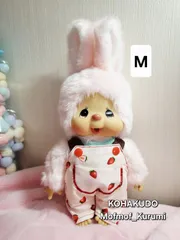 No.CHIM-1219　チムコスM　サロペット　単品　モンチッチのお友達のチムたんM用に似合う服　20251210-02　琥珀堂　Mofmof_Kurumi