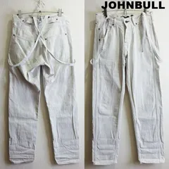 ジョンブル JOHNBULL AP235 サスペンダーワークパンツ 日本製 ホワイトデニム W75cm レディース