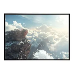 【A1サイズ（約59x84cm）】【lh-poster-7880】ポスター 山 マウンテン 山頂 景色 尾根 空 登山 ポスター インテリア フォト 写真 絵画
