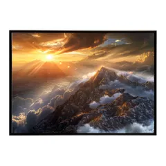 【B1サイズ（約73x103cm）】【lh-poster-7895】ポスター 山 マウンテン 山頂 景色 尾根 空 登山 ポスター インテリア フォト 写真 絵画