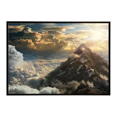 【A3サイズ（約30×42cm）】【lh-poster-7903】ポスター 山 マウンテン 山頂 景色 尾根 空 登山 ポスター インテリア フォト 写真 絵画