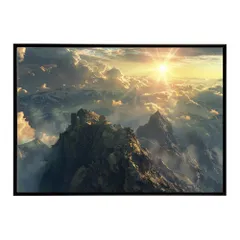 【A1サイズ（約59x84cm）】【lh-poster-7904】ポスター 山 マウンテン 山頂 景色 尾根 空 登山 ポスター インテリア フォト 写真 絵画