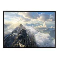 【A4サイズ（約21x30cm）】【lh-poster-7906】ポスター 山 マウンテン 山頂 景色 尾根 空 登山 ポスター インテリア フォト 写真 絵画