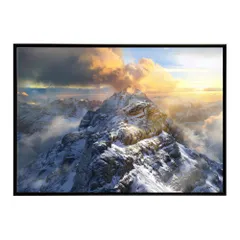 【B2サイズ（約51x73cm）】【lh-poster-7907】ポスター 山 マウンテン 山頂 景色 尾根 空 登山 ポスター インテリア フォト 写真 絵画