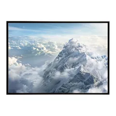 【B3サイズ（約36x51cm）】【lh-poster-7915】ポスター 山 マウンテン 山頂 景色 尾根 空 登山 ポスター インテリア フォト 写真 絵画
