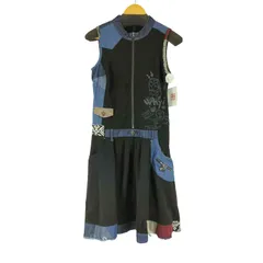 デシグアル Desigual 異素材切り替えハーフジップノースリーブワンピース レディース 表記無