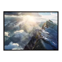 【A1サイズ（約59x84cm）】【lh-poster-7923】ポスター 山 マウンテン 山頂 景色 尾根 空 登山 ポスター インテリア フォト 写真 絵画