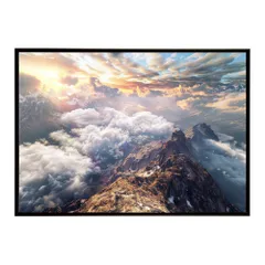 【A1サイズ（約59x84cm）】【lh-poster-7924】ポスター 山 マウンテン 山頂 景色 尾根 空 登山 ポスター インテリア フォト 写真 絵画