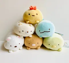 ６種セット SAN-X すみっコぐらし スーパーもーちもちぬいぐるみ まとめ売り サンエックス えびふらい ねこ とかげ しろくま とんかつ ぺんぎん？