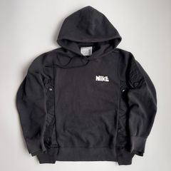 NIKE × sacai ドッキング プルオーバー フーディー ブラック XS - メルカリ