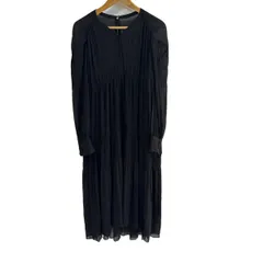 CELFORD(セルフォード) ワンピース サイズF レディース - 黒 Vネック/七分袖/ロング