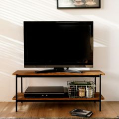 LOWYA 天然木 テレビボード ヴィンテージ風 117cm - メルカリ