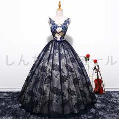 ウエディングドレス 安い ピアノ発表会 カラードレス 花嫁 結婚式 演奏会 ネイビー ロングドレス 二次会 パーティードレス コンサート フォ