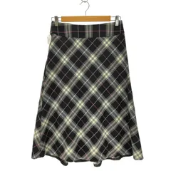バーバリーロンドン BURBERRY LONDON ウールチェックスカート レディース  38