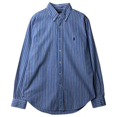 古着 ラルフローレン Ralph Lauren CLASSIC FIT 長袖 ボタンダウンストライプシャツ メンズM相当/eaa597768
