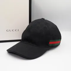GUCCI ベースボールキャップ GGキャンバス シェリーライン グッチ