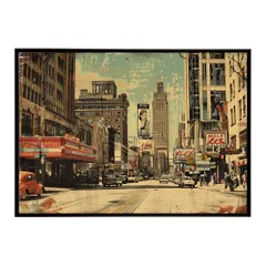 【B3サイズ(約36x51cm)】【lh-poster-8216】コンセプトアート レトロ アメリカ アメリカン ダイナー 1980 1970 1960 ポスター インテリア ネガ フィルム シャビー 古い アーカイブ フォト アート モダン