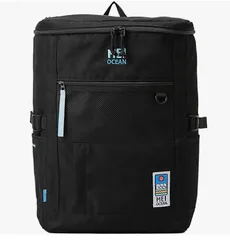メイオーシャン　MEI OCEAN　リュック 27L　ブルー　ボックス型　ベーシック　 62056 　Box back pack A4収納　ポリエステル　ファスナー　通学　通勤　シンプル　ポケット　お子様　大人