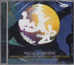 [CD/Onyx] Ravel: Bolero & Bartók: Sonata for Two Pianos and Percussion & Hindson: Pulse Magnet / Pascal Rogé (p) & Ami Rogé (p) & Paul Klavis (perc) & Joby Burgess (perc)