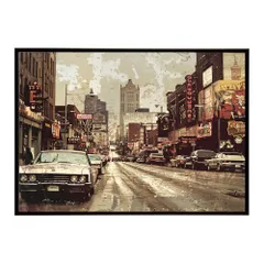 【B3サイズ（約36x51cm）】【lh-poster-8369】コンセプトアート レトロ アメリカ アメリカン ダイナー 1980 1970 1960 ポスター インテリア ネガ フィルム シャビー 古い アーカイブ フォト アート モダン