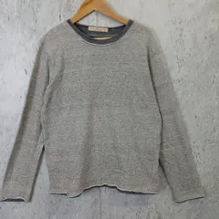 GLOBAL WORK グローバルワーク メンズM 重ね着風 長袖 トレーナー スウェット カジュアル グレー 〇◇