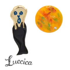 ルチカ イヤリング スクリーム  LU-1906-104  luccica farbe   ムンク アクセサリーのサムネイル