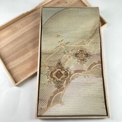 袋帯 西陣織 1893 京藝 きょうげい 金糸 華文 鳳凰 正絹 仕立て済み