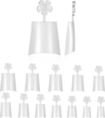 TOMICCA ネイルチップ サンディング済み クリアチップ 自然なフィット感 練習用 サロン用 セルフジェルネイル (ハーフバレリーナS)