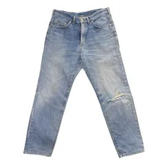 EDWIN US CLASSIC テーパードデニムパンツ 36インチ ダメージ O-2