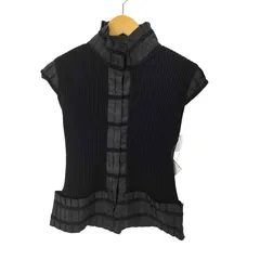 ヒロコビス HIROKO BIS 切替デザイン ニットベスト レディース JPN：9号 のサムネイル