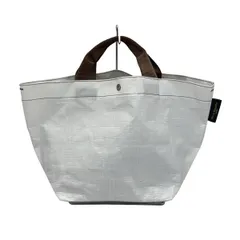 Herve Chapelier(エルベシャプリエ) トートバッグ マルシェバッグ ブラン×サーブル(白×ブラウン) PPライン