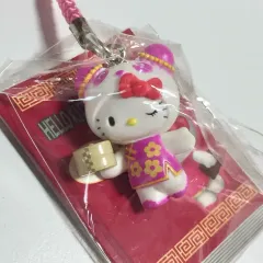 Sanrio サンリオ 中華 ギャザーバッグ hello kitty(ハローキティ) ストラップ ぬいぐるみ キーホルダー マスコット レトロキティー