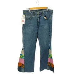 リーバイス Levis 505 ボタン裏3405刻印 リメイク ジップフライ フレア デニムパンツ メンズ  W36 L34