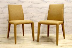 FEC29 展示品 カリモク ダイニングチェア 2脚セット 15万 オーク材