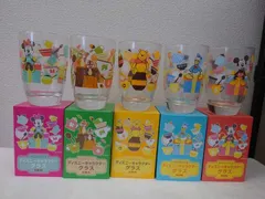 【未使用品】ディズニー　キャラクター　グラス　5個セット　日本製　レトロ