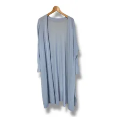 Deuxieme Classe ドゥーズィエムクラス shakecode Vネック ロングカーディガン 薄手 定価20900円 長袖 上着 羽織り 日本製 コットンニット レディース ブルー系 春 久喜倉庫店 5 No.K1036