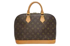 LOUIS VUITTON ルイ ヴィトン アルマPM ハンドバッグ M51130 モノグラム PVC ブラウン ゴールド金具 美品 中古 4b010190