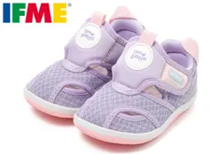 イフミー 20-5304 IFME patto ベビーサンダル ベビースニーカー ベビーシューズ アクアシューズ ウォーターシューズ 水陸両用 洗えるインソール 面ファスナー 通園 水遊び 川遊び 履きやすい 子供 赤ちゃん イフミーパット 靴 パープル 紫