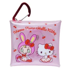 【メール便】メゾピアノxハローキティ ミニポーチ マルチクリアケース SSサイズ チェリーA サンリオ バンダイ 小物入れ キャラクター グッズ 