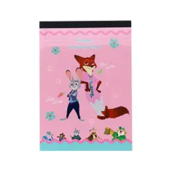 【メール便】ズートピア2 メモ帳 A6メモ 2D ディズニー サンスター文具 新学期準備文具 かわいい キャラクター グッズ 
