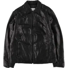 古着 00年代~ カルバンクライン Calvin klein スイングトップタイプ 中綿入り レザーブルゾン メンズL相当/eaa555912