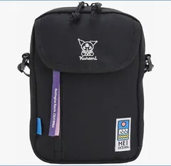 メイオーシャン　MEI OCEAN　ショルダーバッグ　クロミ　縦型ショルダー　ブラック　ジッパー　キャラクター　コラボ　ポケット　お子様　大人　収納