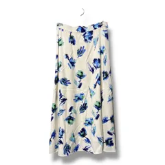 LOULOIWILLOUGHBY ルルウィルビー フラワープリントスカート フレアスカート 花柄 ロングスカート 台形スカート レディース サイズ1 アイボリー 春 久喜倉庫店 22 No.K1037