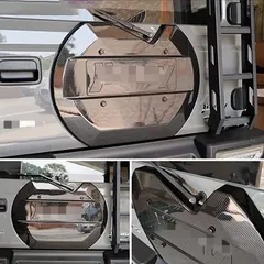 送料無料 スズキ ジムニー / Suzuki Jimny JB64 JB74 2018年以降対応 スペアタイヤカバー ABS製 亀甲デザイン ハードタイプ 防汚 防キズ リアビュードレスアップ 多色選択可 カスタムパーツ